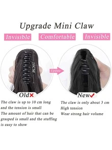 Medium Curly Ponytail Synthetic Hair Extension - Two-Tone - View 4