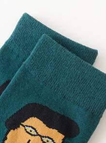 5 pares Calcetines con figura de dibujos animados - Multicolor - Ver 7