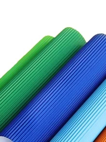 1pc A4 Size Colored Corrugated Paper, 10 Sheets - Multicolor - View 4