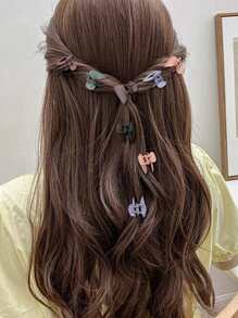 12pcs Semicircle Design Hair Claw - Multicolor - View 2