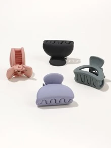 12pcs Semicircle Design Hair Claw - Multicolor - View 4