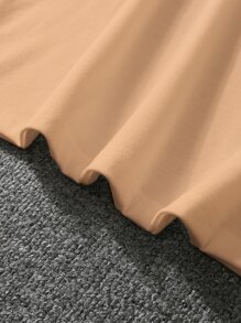 Manfinity Hombres Camiseta con slogan & con estampado de cactus - Albaricoque - Ver 4