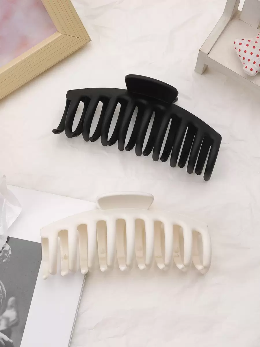 2 piezas Pinza de pelo minimalista para estilismo diario, adecuada para campus, citas, vacaciones, viajes diarios, uso casual. Pinzas para el cabello, sujetadores de cabello, accesorios para el cabello de mujer para outfits de verano, festivales, fiestas - Multicolor - Ver 1