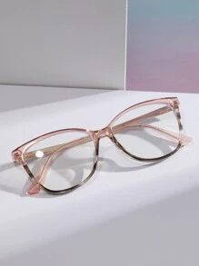 Cat Eye Women's Fashionable Design Glasses - Multicolor - View 1