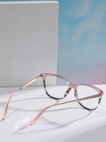 Cat Eye Women's Fashionable Design Glasses - Multicolor - View 3