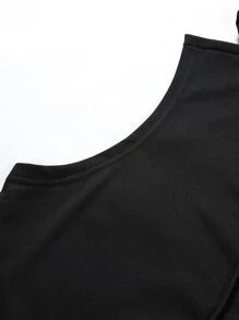 Manfinity Homme Men Zip Up Drawstring Sleeveless Hoodie - Black - View 3