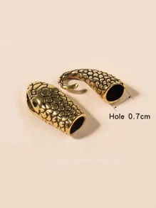 2入組蛇設計DIY扣飾
