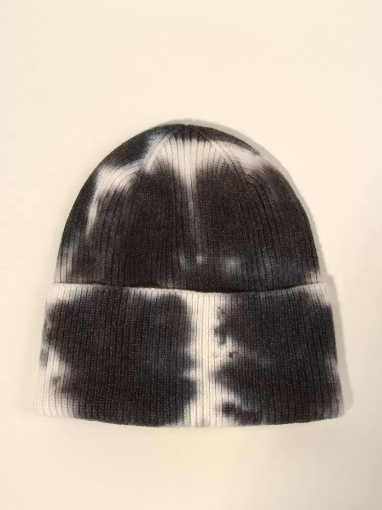 NWT!! Jocelyn Black and White Tie-Dye Beanie JR ~ NWT ~ Jocelyn Jeweled Knit Hat Beanie Stretchy O/S  main image 3
