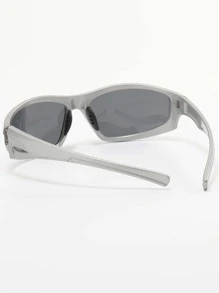 1pair Unisex Pc Frame Sports Wrap Sunglasses For Cycling, Travel, Daily Wear, Street Snap, Outdoors, Etc. Sunglasses Beach Sun Glasses For Summer Beach Vacation,Outdoor,Travel - Grey - View 5