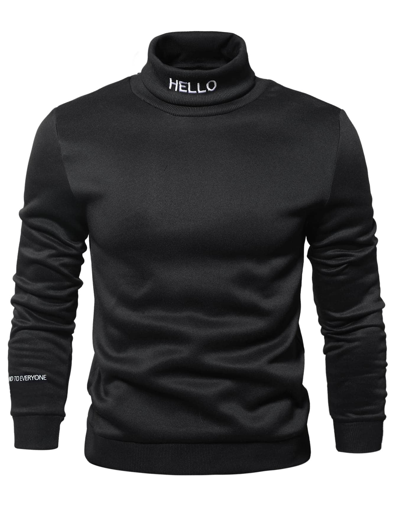 Manfinity Homme Áo nỉ Nam Lá thư Giải trí - màu đen - Xem 1