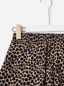 Allover Heart Print Sleep Trousers - Multicolor - View 4