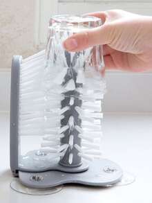 1pc Detachable Cup Cleaning Brush - Grey - View 3