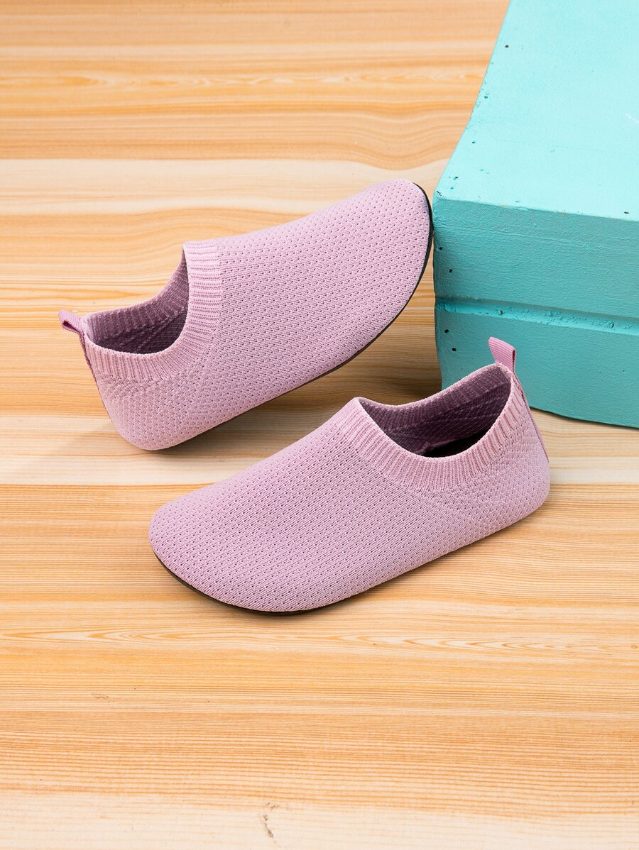 女孩針織細節瑜伽鞋