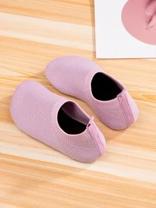 女孩針織細節瑜伽鞋