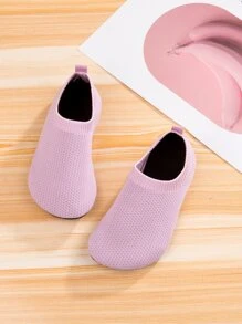 女孩針織細節瑜伽鞋