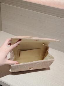 Moonlit EveBag Fashionable Shiny Evening Clutch Bag For Parties - Champagne - View 6