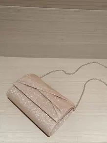 Moonlit EveBag Fashionable Shiny Evening Clutch Bag For Parties - Champagne - View 8