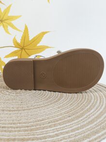 Girls Stitch Detail Multi Strap Ankle Strap Sandals - White - View 6