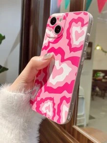 Heart Pattern Phone Case - Multicolor - View 2