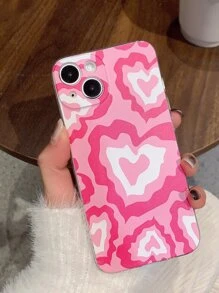 Heart Pattern Phone Case - Multicolor - View 3