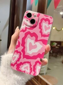Heart Pattern Phone Case - Multicolor - View 1