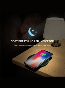 1入組10W快充書桌無線充電器 - 黑色 - 查看 10