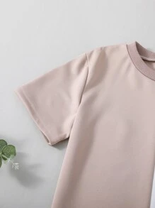 Boys Two Tone Slogan Graphic Tee & Shorts - Multicolor - View 5