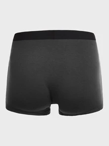 Extended Sizes Men 5pcs Tape-waist Boxer Brief - Multicolor - View 4