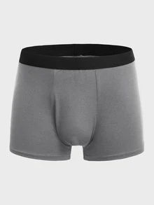 Extended Sizes Men 5pcs Tape-waist Boxer Brief - Multicolor - View 6