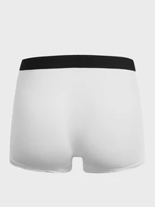 Extended Sizes Men 5pcs Tape-waist Boxer Brief - Multicolor - View 12