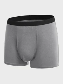 Extended Sizes Men 5pcs Tape-waist Boxer Brief - Multicolor - View 15