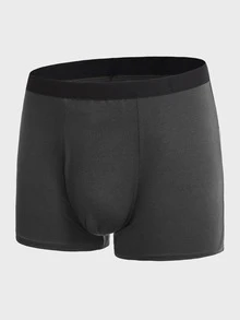 Extended Sizes Men 5pcs Tape-waist Boxer Brief - Multicolor - View 19