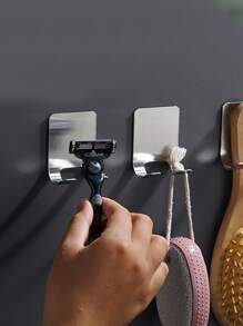 2 piezas Soporte para afeitadora de acero inoxidable - Plateado - Ver 1