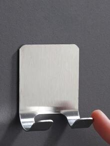 2 piezas Soporte para afeitadora de acero inoxidable - Plateado - Ver 4