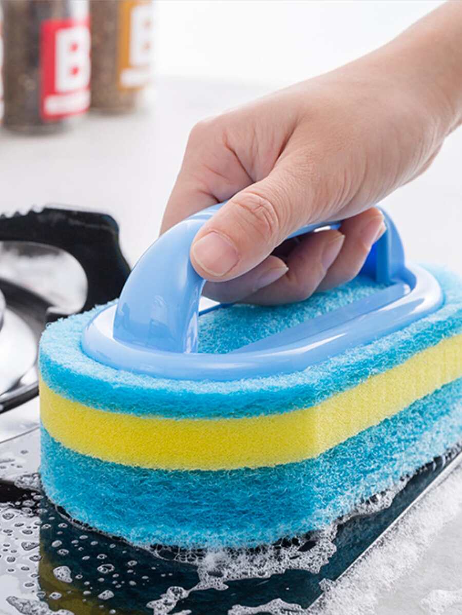 1pc Multifunction Cleaning Brush - Blue - View 1