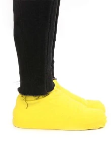 2 piezas Cubierta de bota de lluvia impermeable - Amarillo - Ver 3