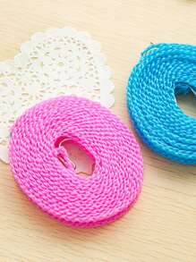 2pcs Clothesline Drying Quilt Balcony Windproof Anti-slip Clothesline Free Punching Indoor And Outdoor Hanging Clothes Rope - Multicolor - View 7