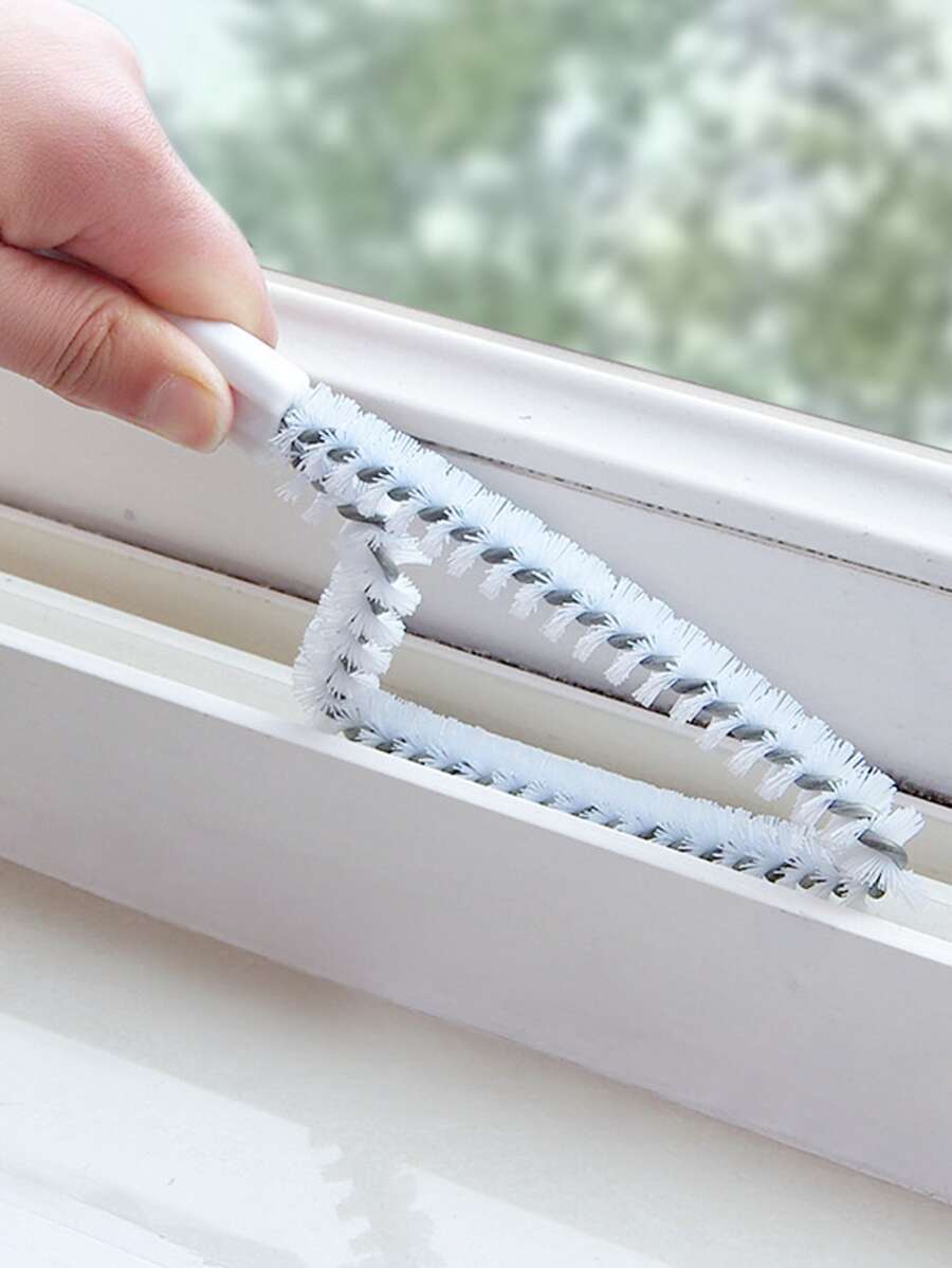 1pc Multifunction Crevice Cleaning Brush - White - View 1