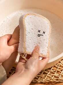 1pc Cartoon Graphic Absorbent Cleaning Sponge - Multicolor - View 4