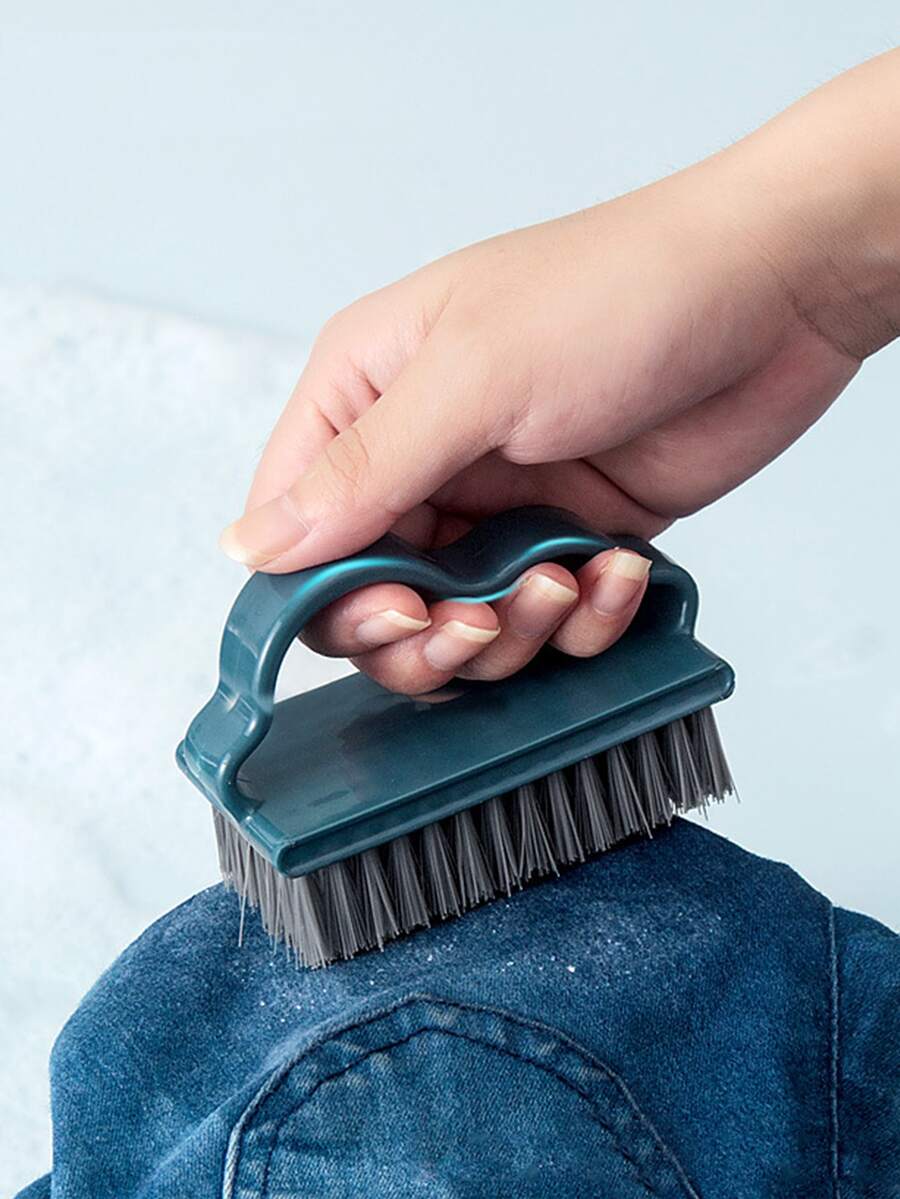 1pc Cloud Design Laundry Brush - Blue - View 1