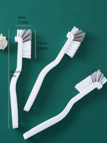 1pc Long Handle Cup Cleaning Brush - White - View 2