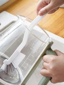 1pc Long Handle Cup Cleaning Brush - White - View 4