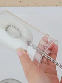 1pc Long Handle Cup Cleaning Brush - White - View 4