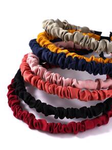 7 piezas Diadema con diseño fruncido - Multicolor - Ver 3