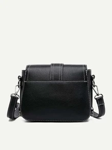 Túi Crossbody Nữ Khóa màu trơn Có thể điều chỉnh được Thanh lịch - màu đen - Xem 4