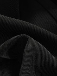 DAZY 纯色直筒裤 女士正装裤 - 黑色 - 查看 3