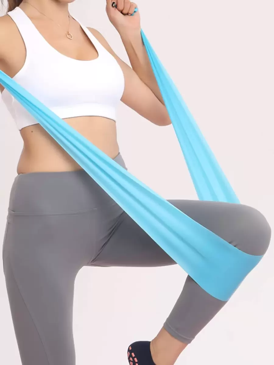 1pc Yoga Stretch Band - Blue - View 1