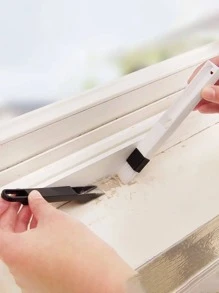 1pc Multifunction Cleaning Brush - Black and White - View 1