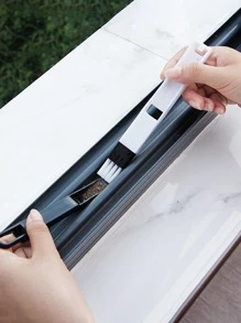 1pc Multifunction Cleaning Brush - Black and White - View 3