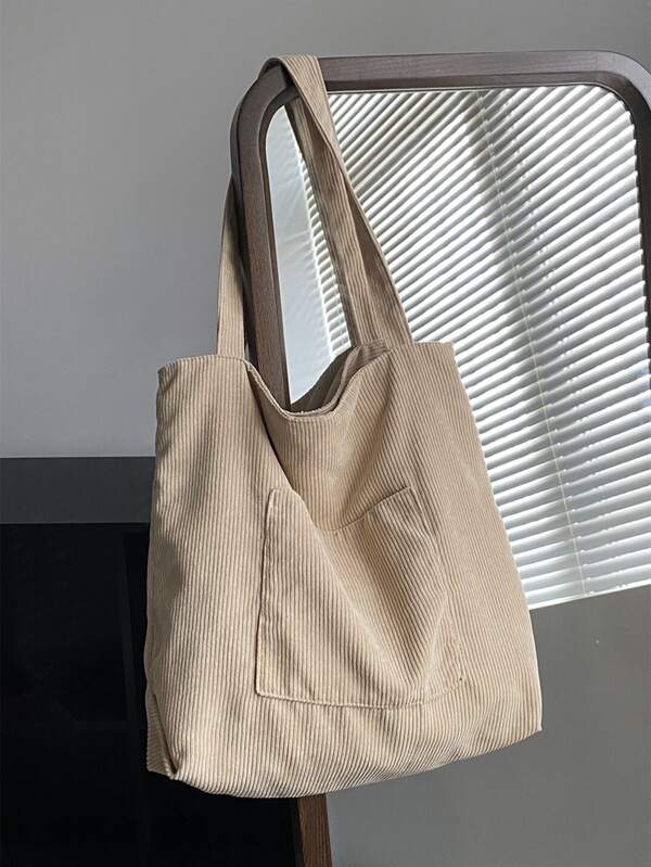 Einfarbige Herren Schulter Segeltuch Tragetasche mit Streifen, sowie vielseitige Einkaufstasche, Umhängetasche, Ledertasche, Hobo-Tasche, Hüfttasche, Reise-, Weihnachts-, Erntedank-, Urlaubs-, Freund-Geschenke, Große Kapazität, Springbreak-Tasche, Wandertasche, Wochenendtasche, Schulmaterial, großes Gepäck, Einkaufstasche, Schultasche für Studenten, Strandtasche, Geschenke für Lehrer